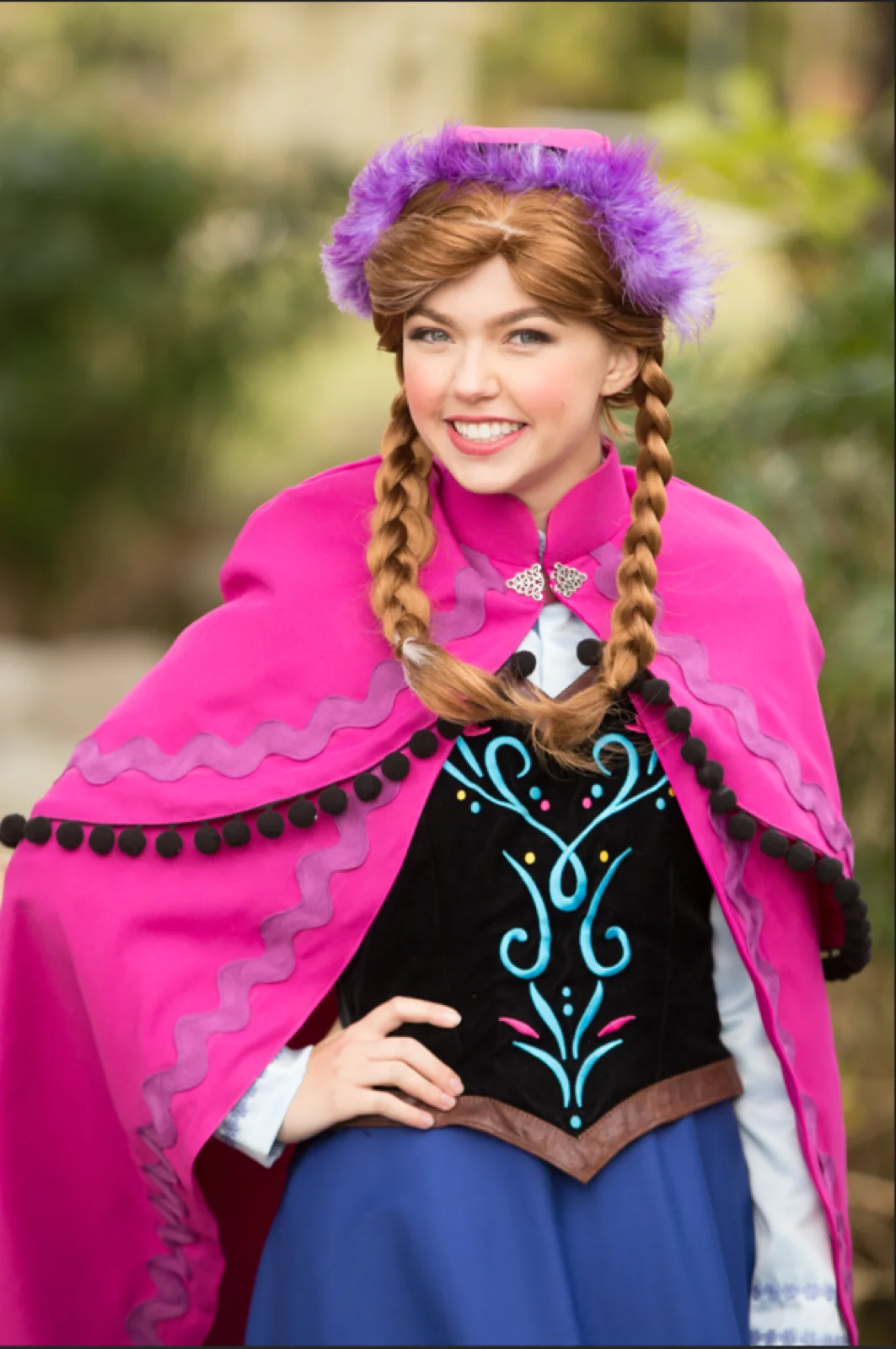 Snow Princess party character in Columbus