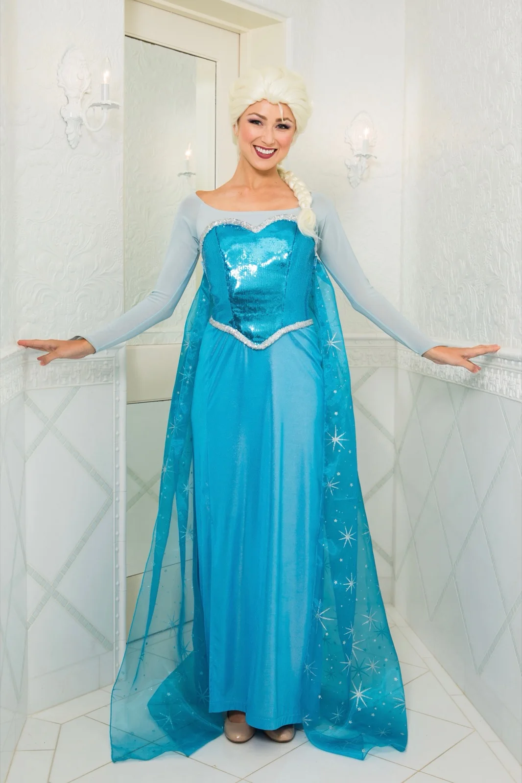 Snow Queen party character in Columbus