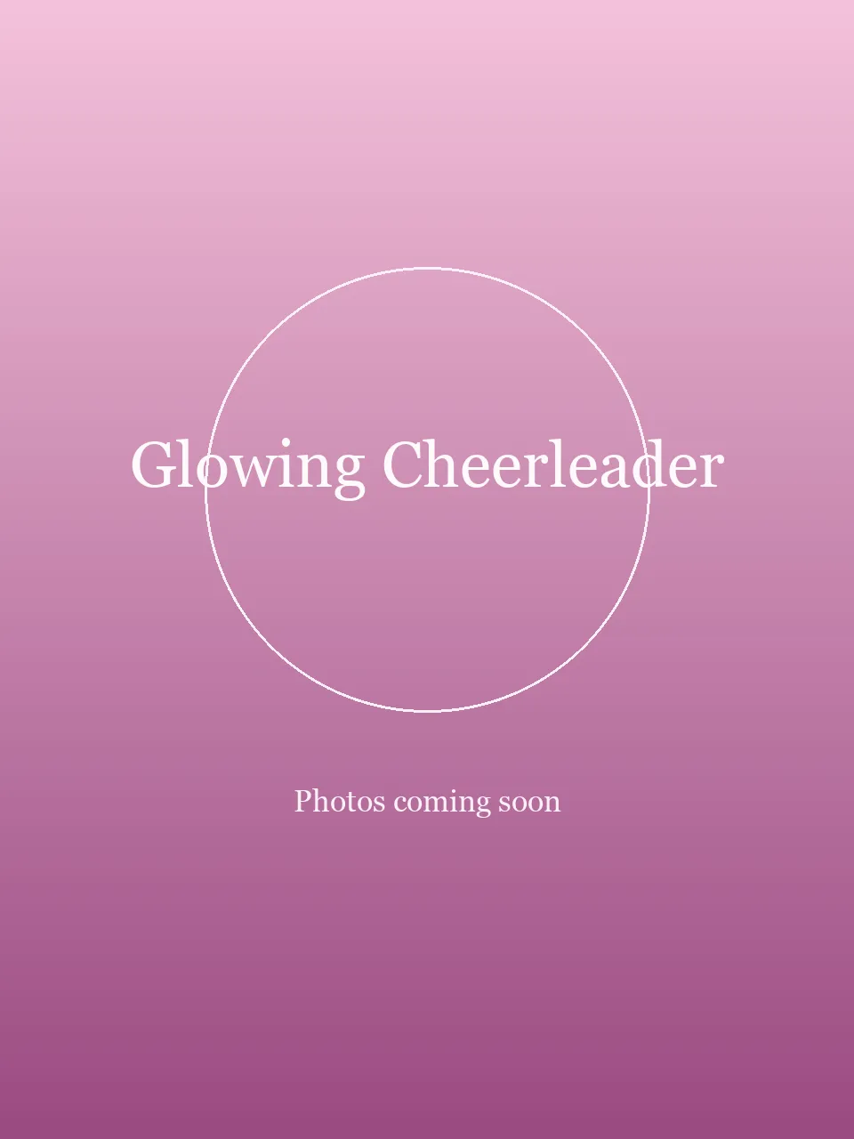 Glowing Cheerleader party character photo 1