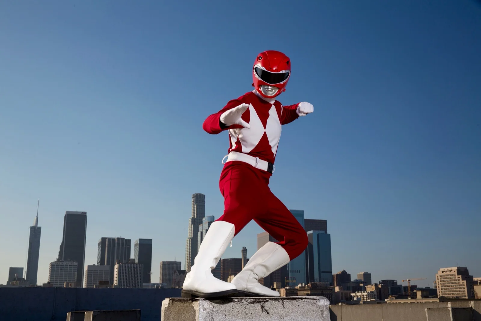 Red Power Hero party character in Columbus