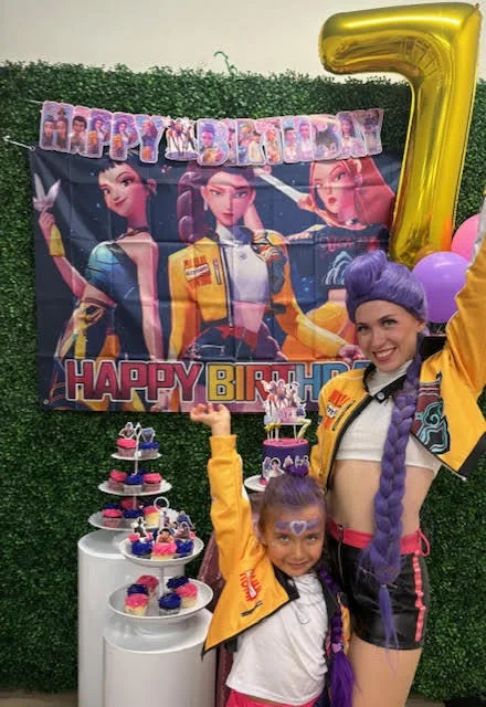 K-Pop Huntress party character in Columbus
