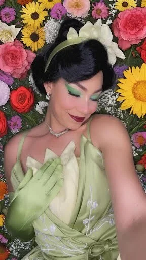 Frog Princess party character in Columbus