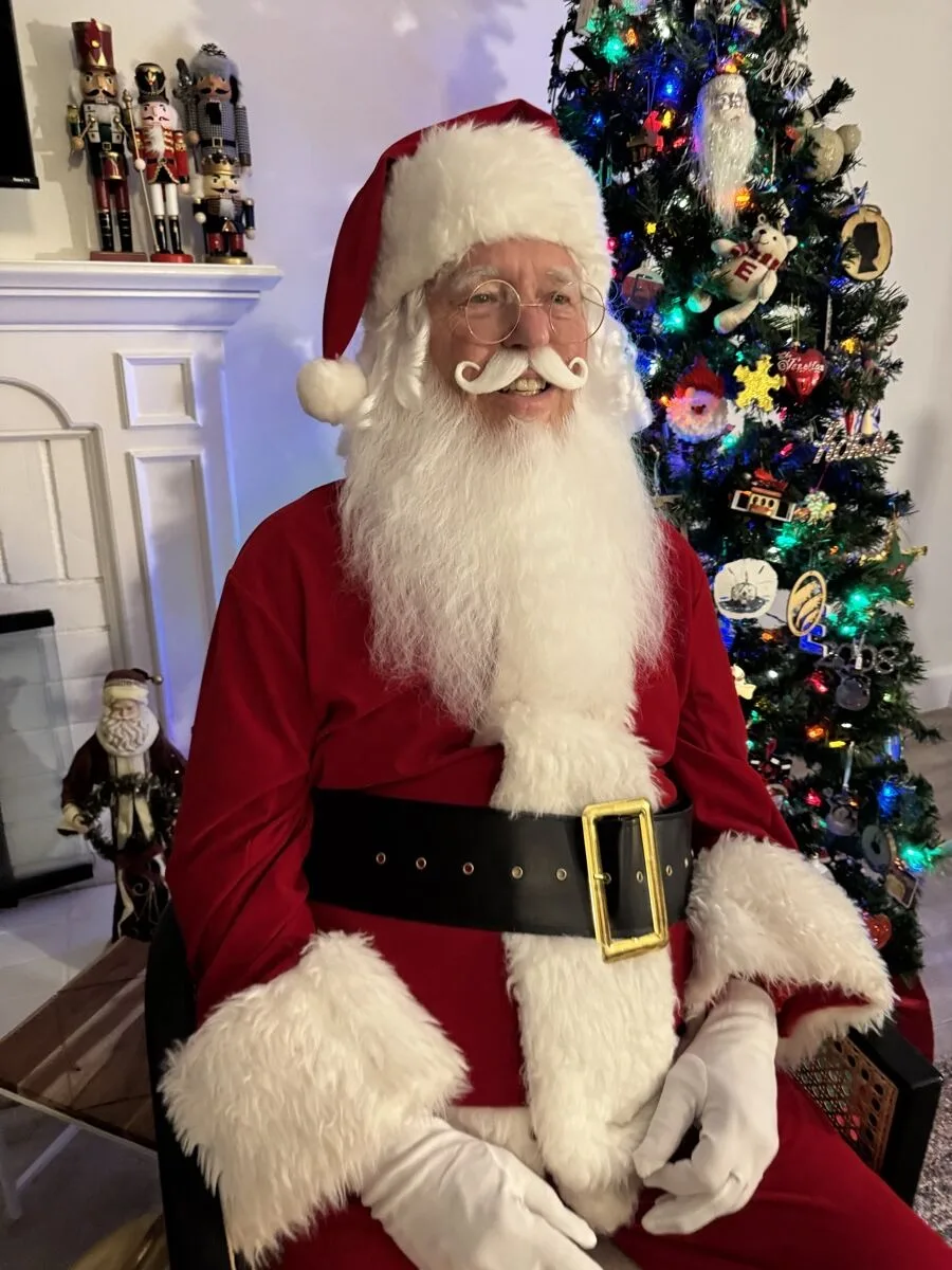 Santa party character in Columbus
